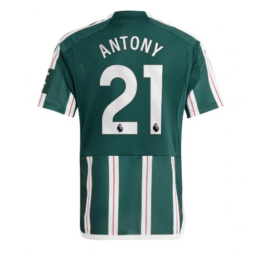Pánský Fotbalový dres Manchester United Antony #21 2023-24 Venkovní Krátký Rukáv